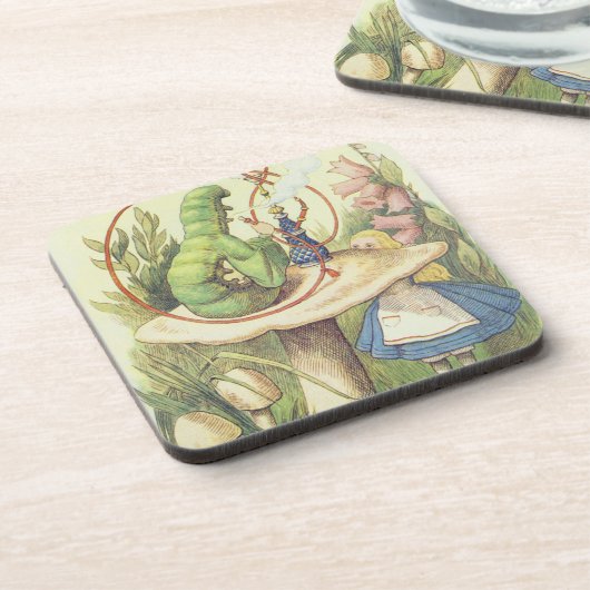 Alice ontmoet de Caterstyle Bier Onderzetter (Linkerzijde)