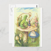 Alice ontmoet de Caterstyle Briefkaart (Voorkant / Achterkant)