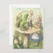 Alice ontmoet de Caterstyle Briefkaart (Voorkant / Achterkant)