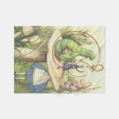 Alice ontmoet de Caterstyle Fleece Deken (Voorkant (Horizontaal))