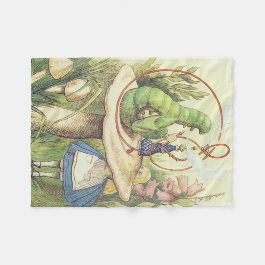 Alice ontmoet de Caterstyle Fleece Deken (Voorkant (Horizontaal))