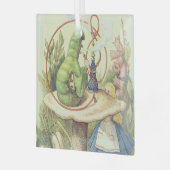 Alice ontmoet de Caterstyle Glas Ornament (Voorkant links)