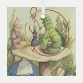 Alice ontmoet de Caterstyle Glas Ornament (Achterkant)