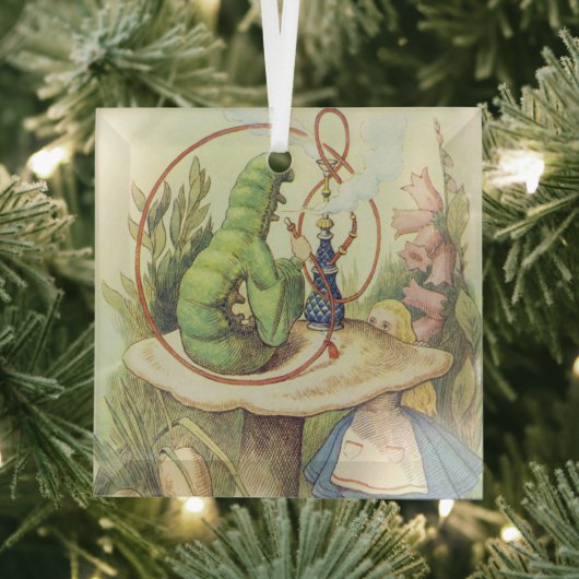 Alice ontmoet de Caterstyle Glas Ornament (Insitu)