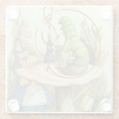 Alice ontmoet de Caterstyle Glazen Onderzetter (Achterkant)