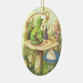 Alice ontmoet de Caterstyle Keramisch Ornament (Rechts)