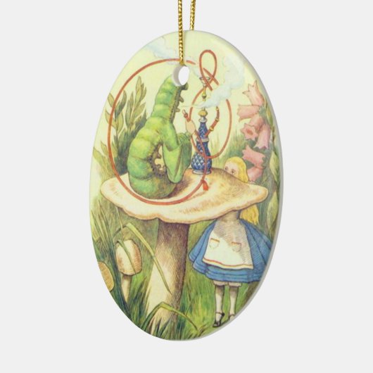 Alice ontmoet de Caterstyle Keramisch Ornament (Links)