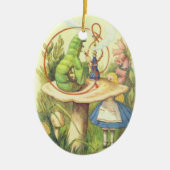 Alice ontmoet de Caterstyle Keramisch Ornament (Voorkant)
