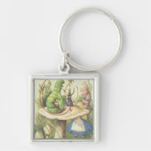 Alice ontmoet de Caterstyle Sleutelhanger (Voorkant)