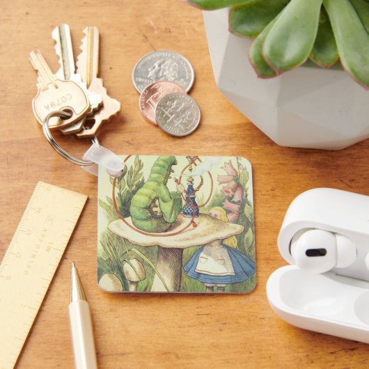 Alice ontmoet de Caterstyle Sleutelhanger (Bureau)