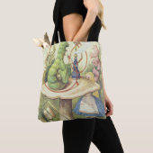 Alice ontmoet de Caterstyle Tote Bag (Dichtbij)