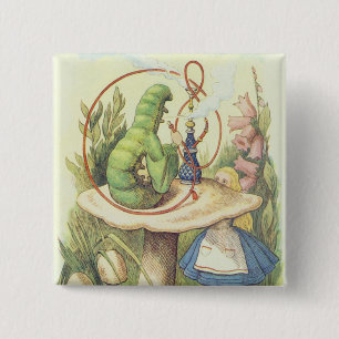 Alice ontmoet de Caterstyle Vierkante Button 5,1 Cm