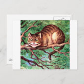 Alice ontmoet de Cheshire Cat in Wonderland Briefkaart (Voorkant / Achterkant)