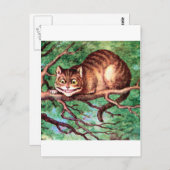 Alice ontmoet de Cheshire Cat in Wonderland Briefkaart (Voorkant / Achterkant)