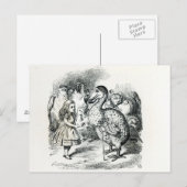 Alice ontmoet de Dodo Briefkaart (Voorkant / Achterkant)