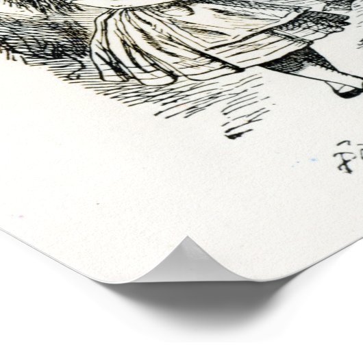 Alice ontmoet de Dodo Poster (Hoek)