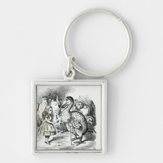 Alice ontmoet de Dodo Sleutelhanger (Voorkant)