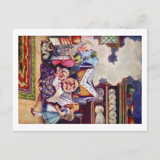 Alice ontmoet de Duchess en de Pic Baby Briefkaart (Voorkant)