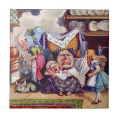 Alice ontmoet de Duchess en de Pic Baby Tegeltje (Voorkant)