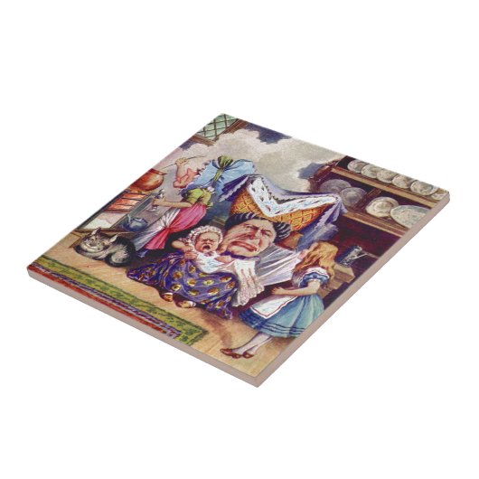 Alice ontmoet de Duchess en de Pic Baby Tegeltje (Zijkant)