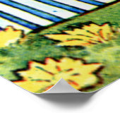 Alice ontmoet de koningin van het hart in Wonderla Poster (Hoek)