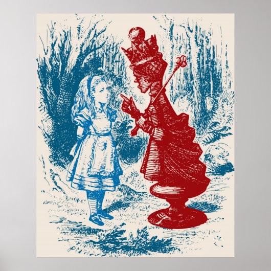 Alice ontmoet de Rode Koningin Poster (Voorkant)