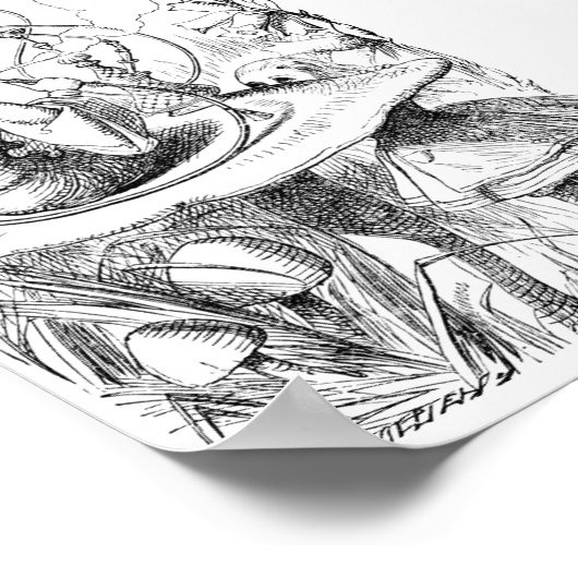 Alice ontmoet het Poster Caterstyle (Hoek)