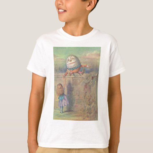 Alice ontmoet Humpty Dumpty T-shirt (Voorkant)