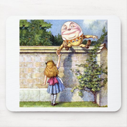 Alice ontmoet pompoen in Wonderland Muismat (Voorkant)