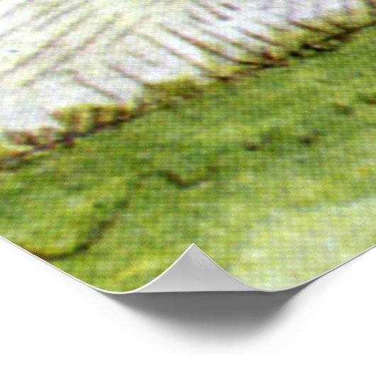 Alice ontmoet pompoen in Wonderland Poster (Hoek)