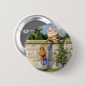 Alice ontmoet pompoen in Wonderland Ronde Button 5,7 Cm (Voorkant /achterkant)