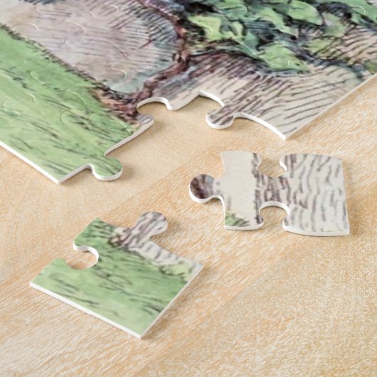 Alice ontmoet pomty Dumpty Legpuzzel (Zijkant)