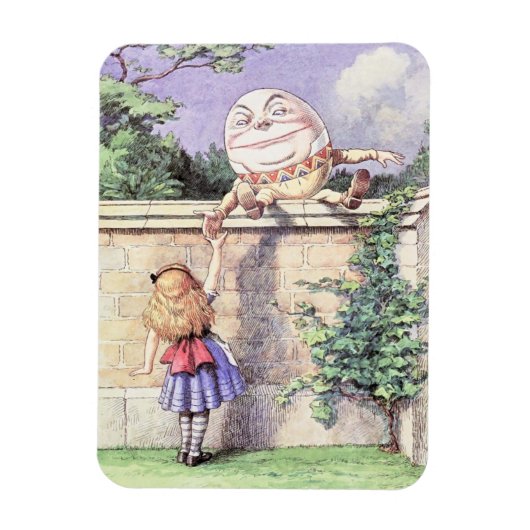 Alice ontmoet pomty Dumpty Magneet (Verticaal)
