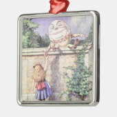 Alice ontmoet pomty Dumpty Metalen Ornament (Links)