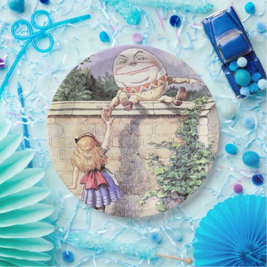 Alice ontmoet pomty Dumpty Papieren Bordje (Feest)