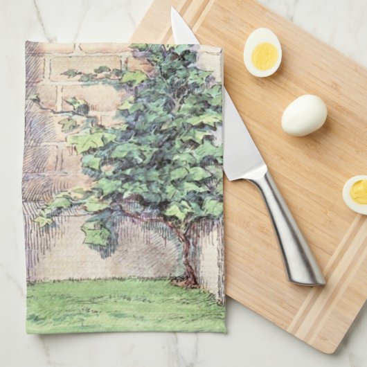 Alice ontmoet pomty Dumpty Theedoek (Quarter Fold)