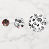 Alice onzin gordijn wonderland - Blauw Confetti (Voorkanten)