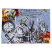 Alice onzin gordijn wonderland - Blauw Groot Cadeauzakje (Achterkant)