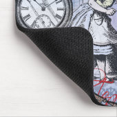 Alice onzin gordijn wonderland - Blauw Muismat (Hoek)