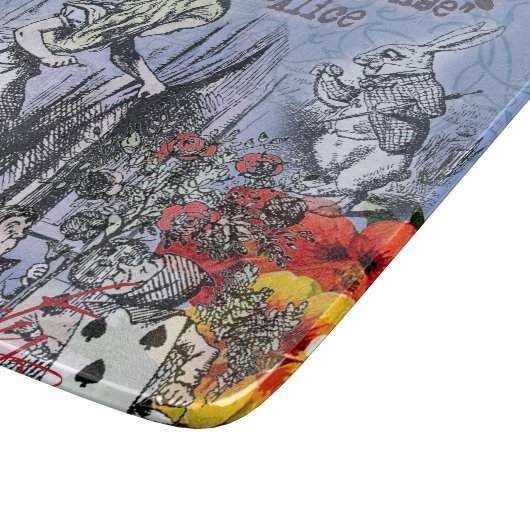 Alice onzin gordijn wonderland - Blauw Snijplank (Hoek)