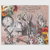 Alice onzin gordijn wonderland cadeaupapier (Vlak)