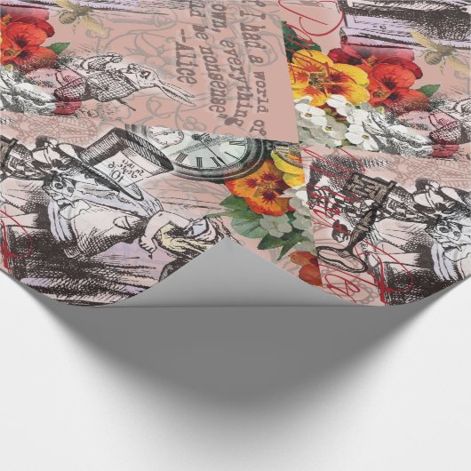 Alice onzin gordijn wonderland cadeaupapier (Hoek)