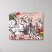 Alice onzin gordijn wonderland canvas afdruk (Voorkant)