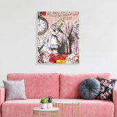 Alice onzin gordijn wonderland canvas afdruk (Insitu (Woonkamer))