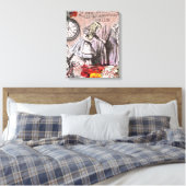 Alice onzin gordijn wonderland canvas afdruk (Insitu (Slaapkamer))