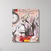 Alice onzin gordijn wonderland canvas afdruk (Voorkant)