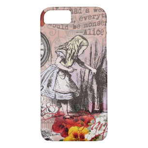 Alice onzin gordijn wonderland 	iPhone 8/7 hoesje