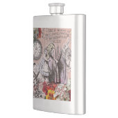 Alice onzin gordijn wonderland heupfles (Links)