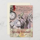 Alice onzin gordijn wonderland kaart (Voorkant / Achterkant)