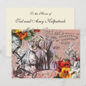 Alice onzin gordijn wonderland kaart (Voorkant / Achterkant)